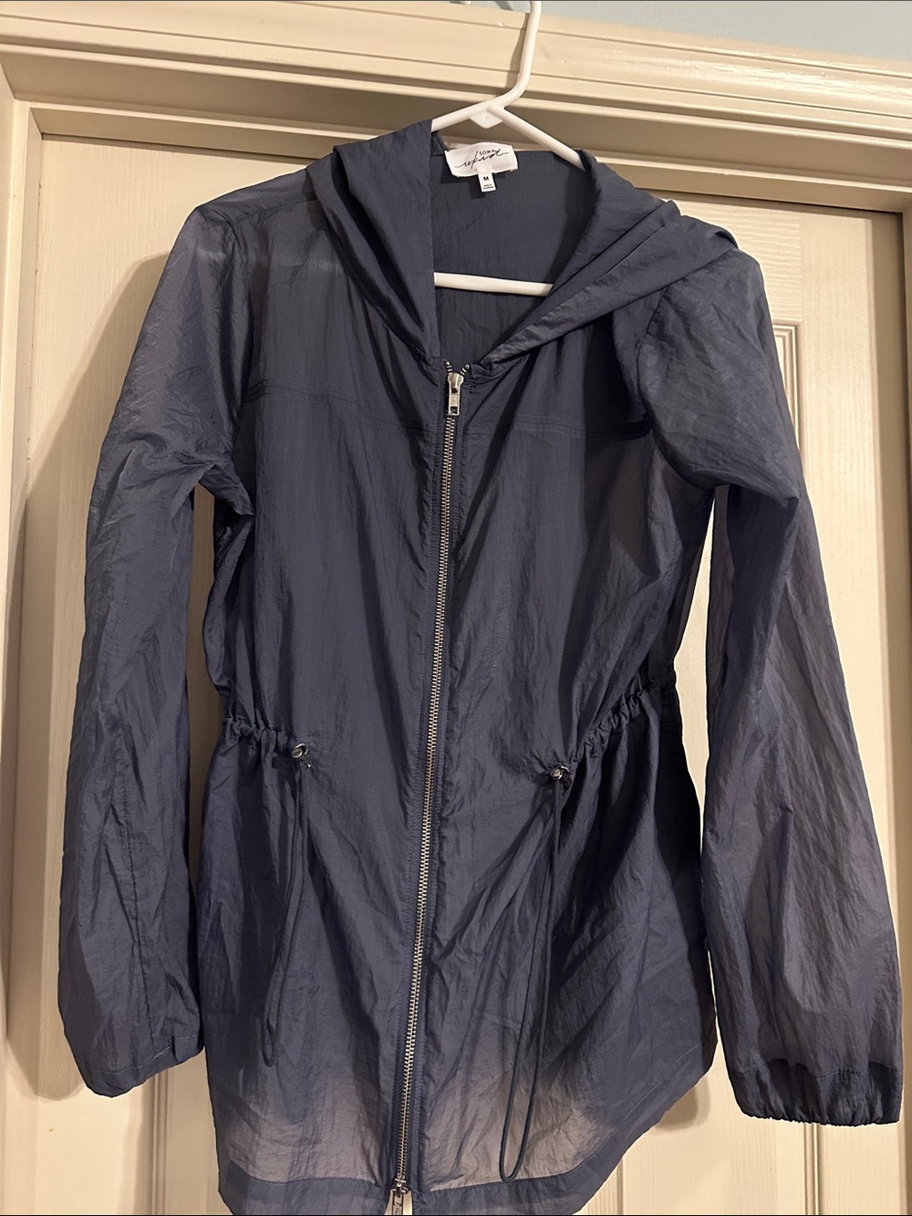 Soma Women's Hooded Jacket in Steel-blue